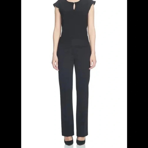 CeCe by Cynthia Steffe Crepe Straight Leg Pants - Picture 1 of 11